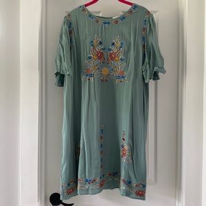 Boutique style embroidered dress
